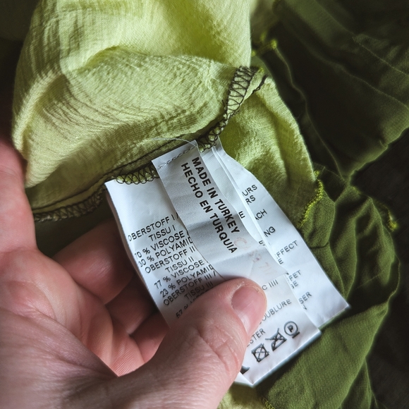 Pre-loved Bohemian Crisca Dress in greens German - size 44GB / 12US / Large - Picture 14 of 16